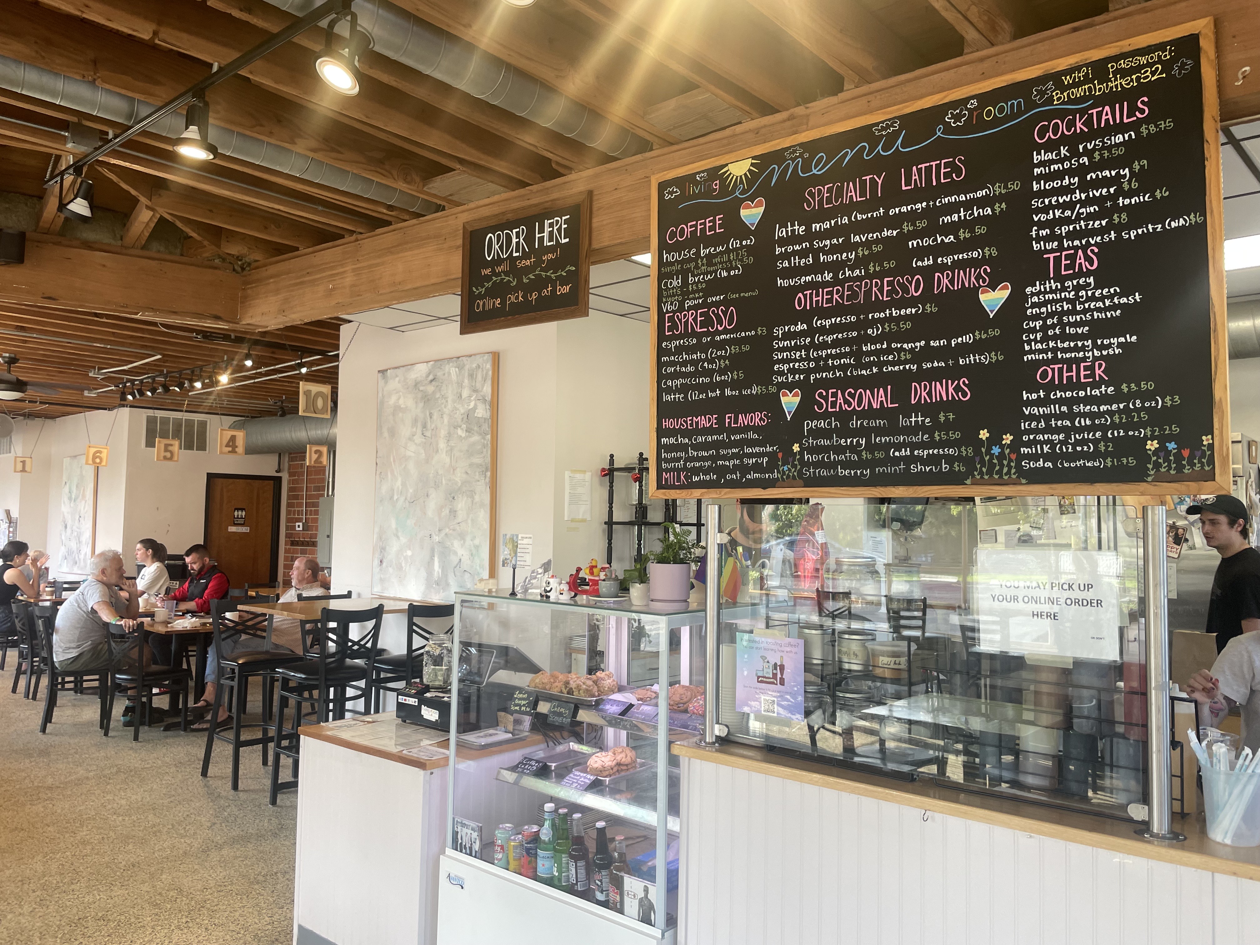 Image of the inside of the coffee shop.