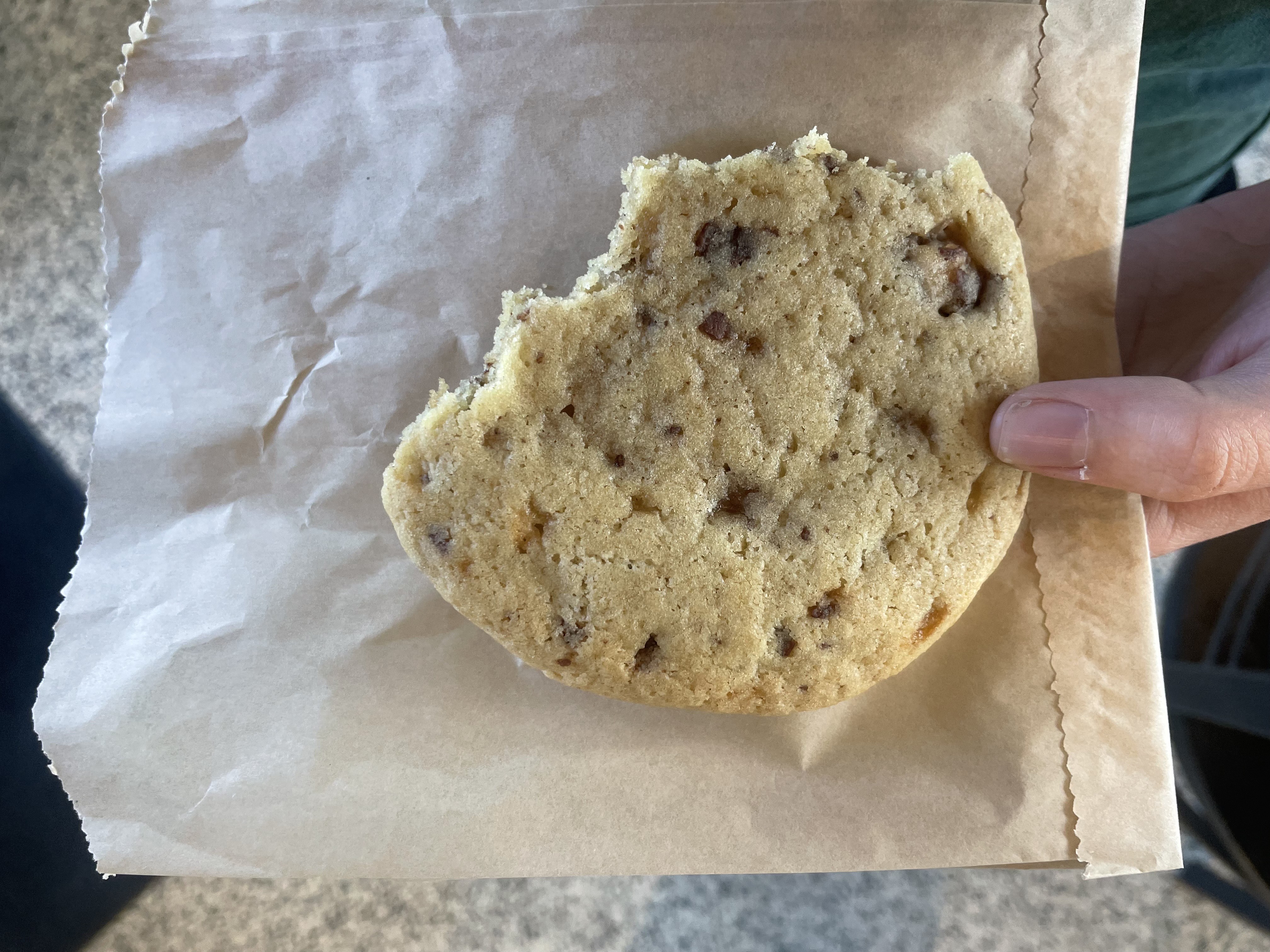 Peanut butter cookie.